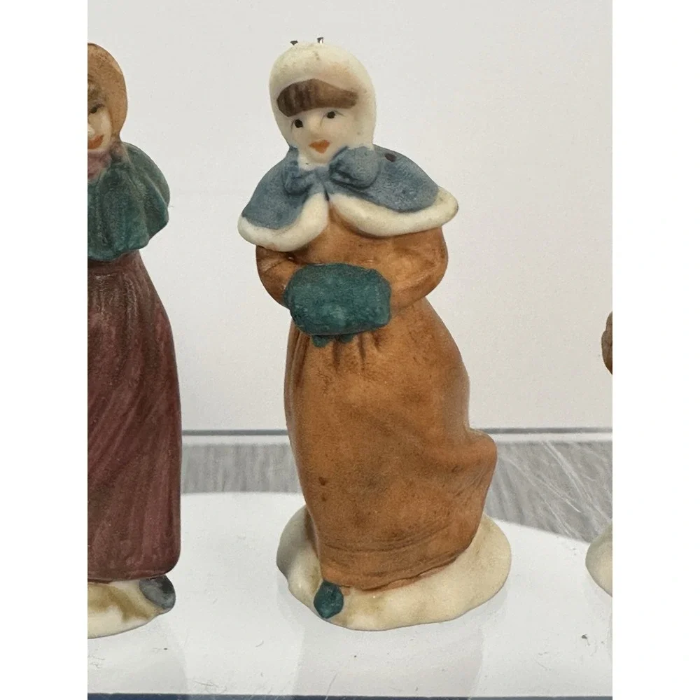 Kmart 1989 Porcelain Figurine for Christmas Village - Multiple Family Figure Set